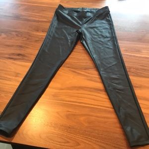 Express faux leather leggings